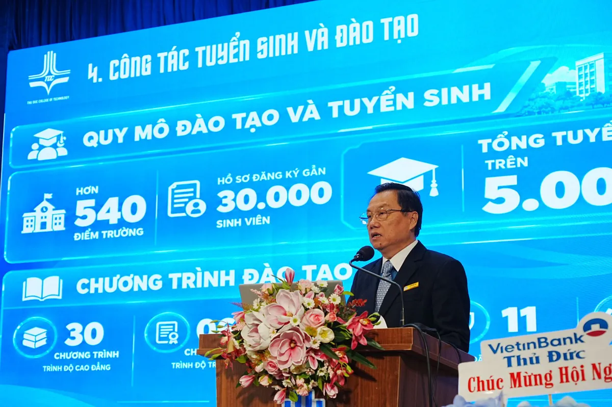 TS Phạm Hữu Lộc, Hiệu trưởng Trường Cao đẳng công nghệ Thủ Đức  