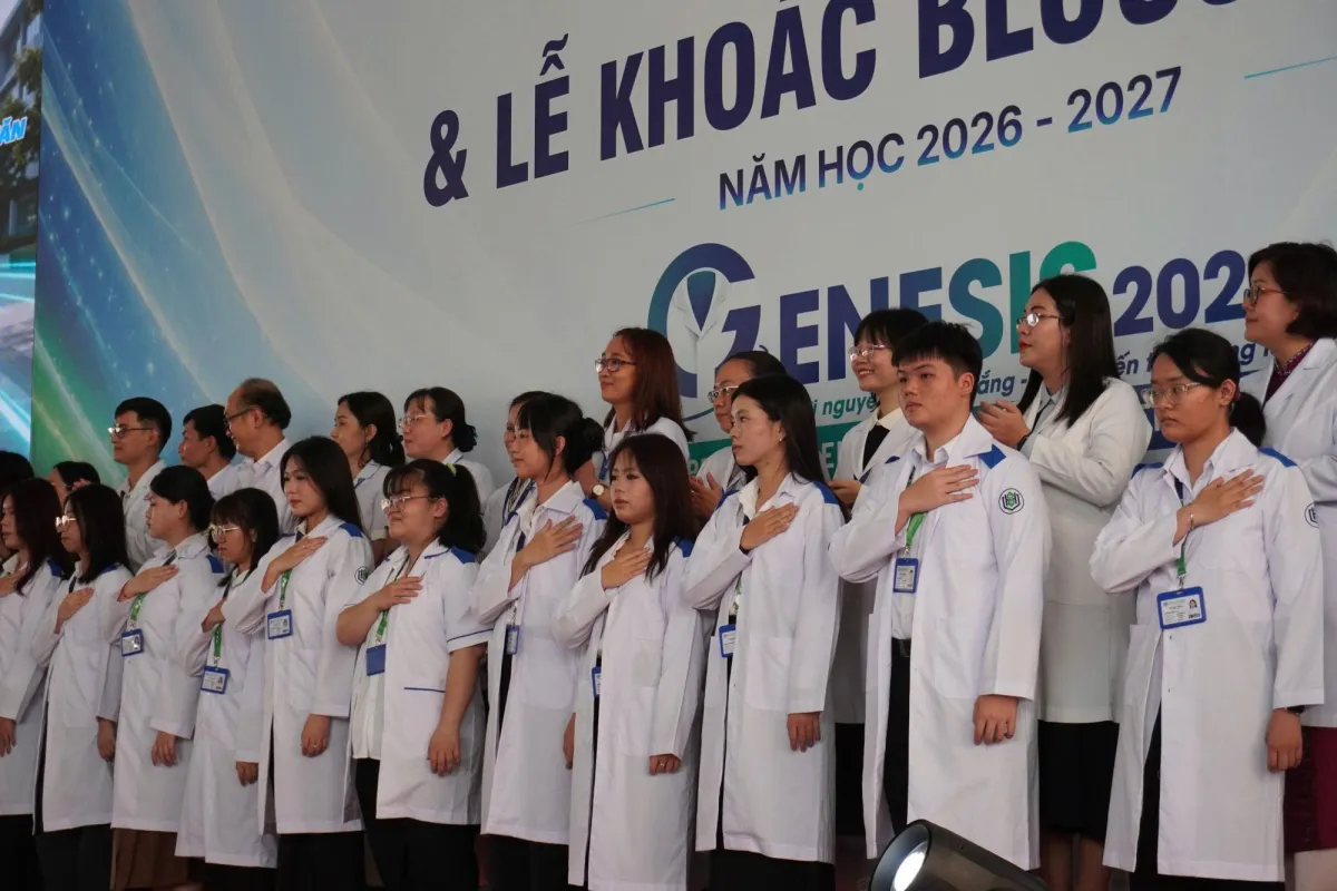 Tân sinh viên trường Đại học khoa học sức khỏe