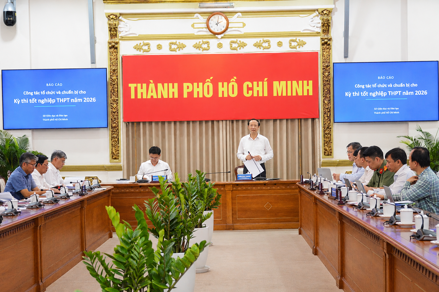Buổi làm việc của Thứ trưởng Bộ GD-ĐT Phạm Ngọc Thưởng về công tác chuẩn bị thi tốt nghiệp THPT 2026