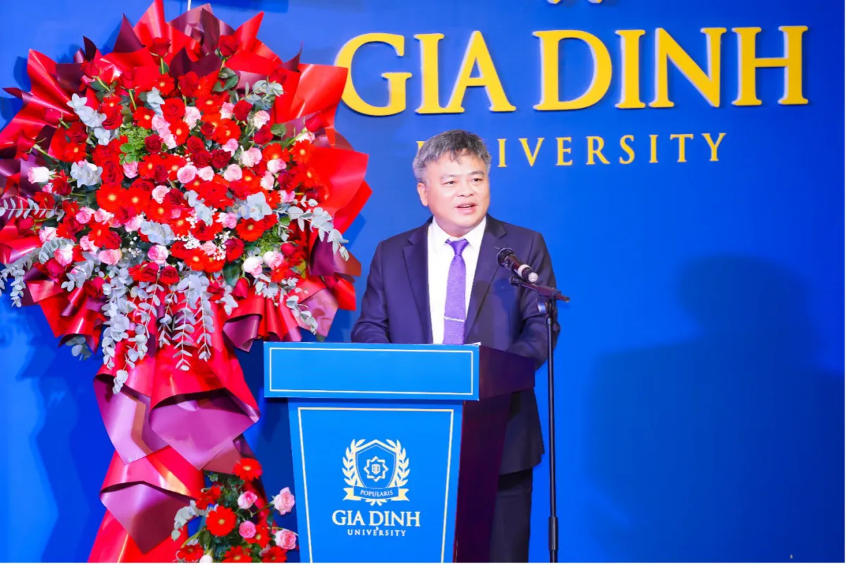 PGS- TS Phạm Văn Song phát biểu tại buổi lễ bổ nhiệm.
