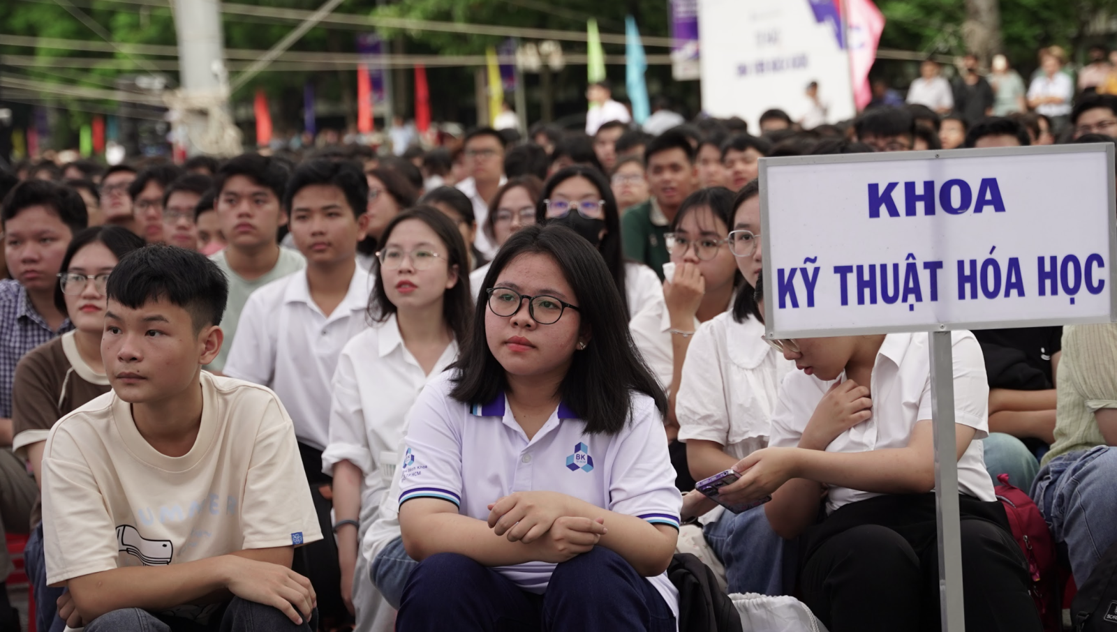 Tân sinh viên Trường ĐH Bách khoa tại lễ khai giảng