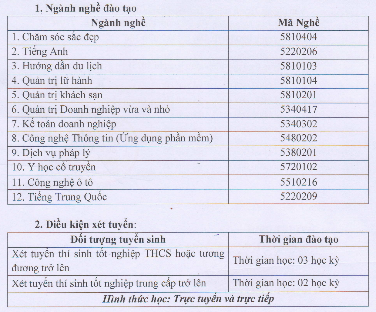 Trường TC Quốc tế Khôi Việt tuyển sinh năm 2025 