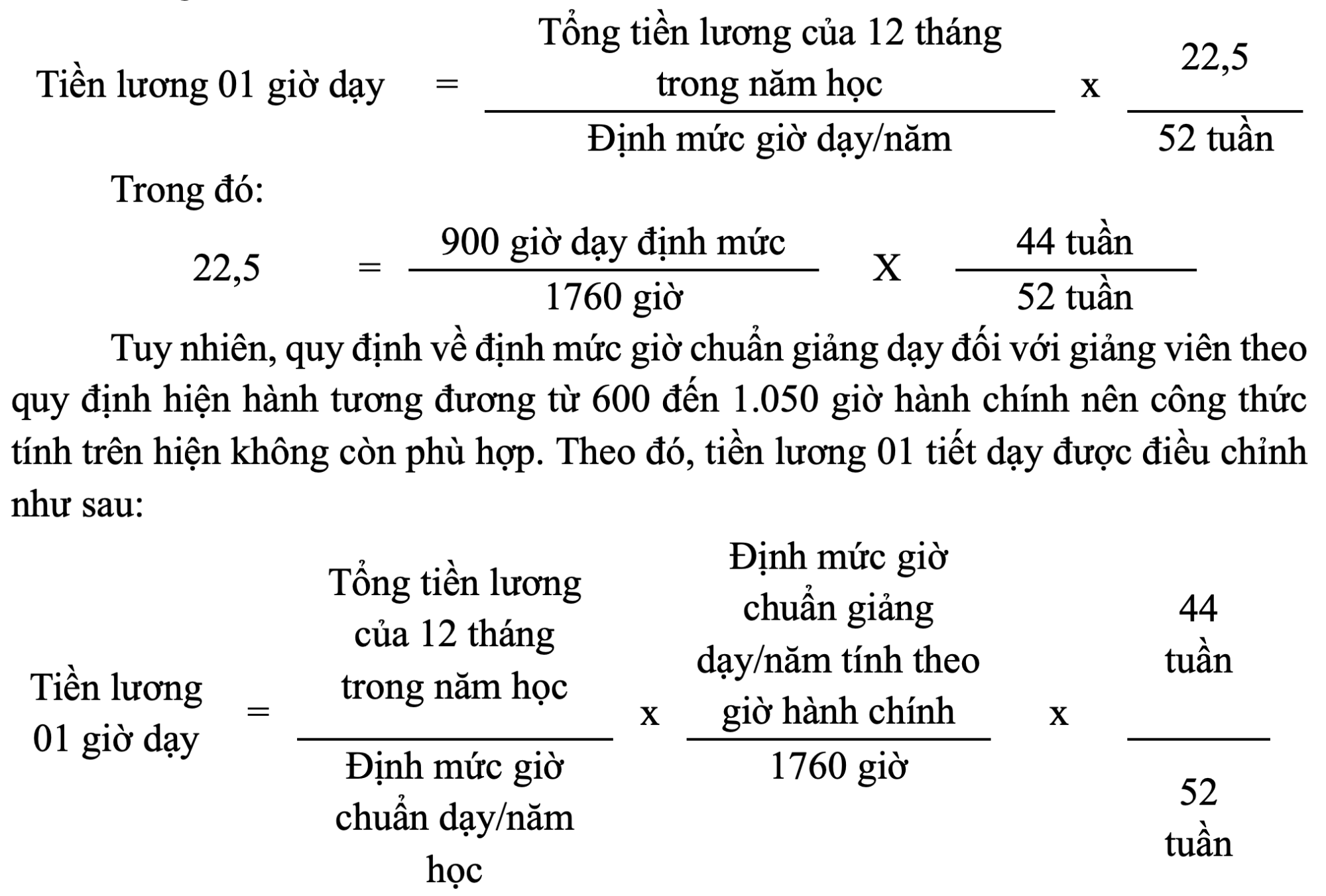 Lương dạy thêm