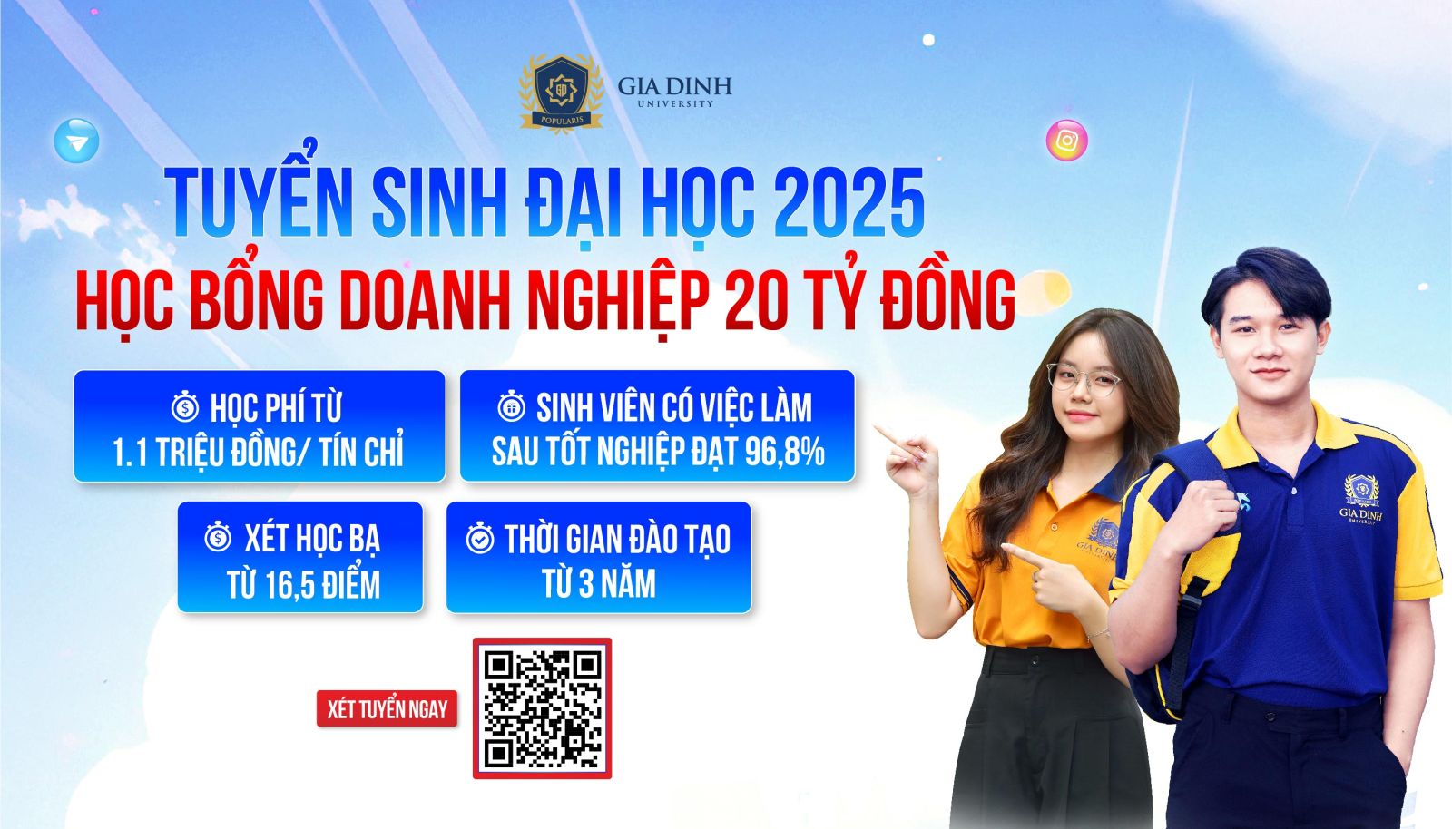 ĐH GIA ĐỊNH - Chân bài web