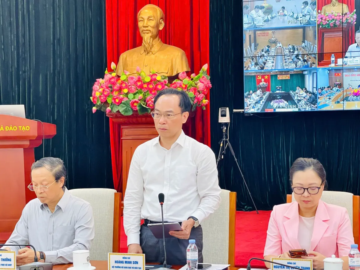 Bộ trưởng Hoàng Minh Sơn phát biểu kết luận hội nghị