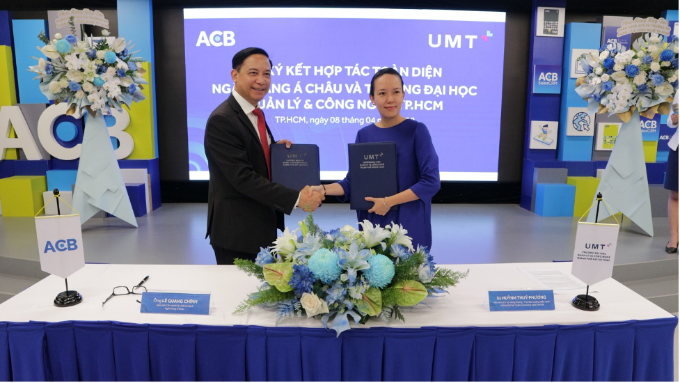 Lễ ký kết hợp tác toàn diện giữa Ngân hàng Á Châu (ACB) và Trường Đại học UMT
