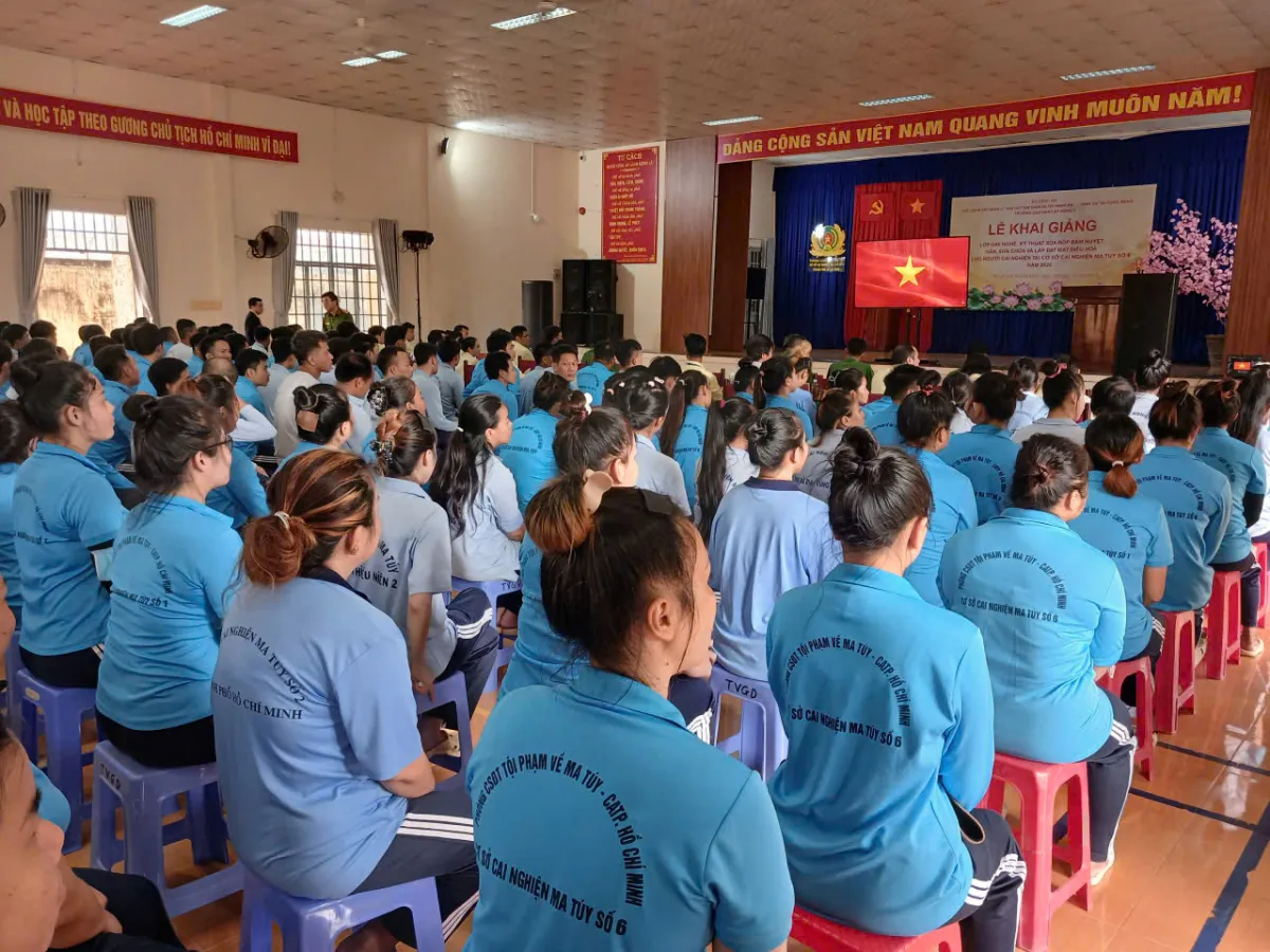 Gần 200 học viên cơ sở cai nghiện ma túy số 6 TPHCM tham gia khoá đào tạo nghề