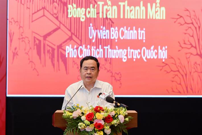 Phó Chủ tịch Thường trực Quốc hội Trần Thanh Mẫn phát biểu khai mạc Hội thảo