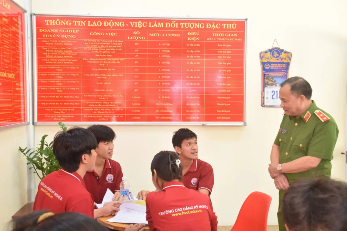 Sinh viên Trường cao đẳng kỹ nghệ II